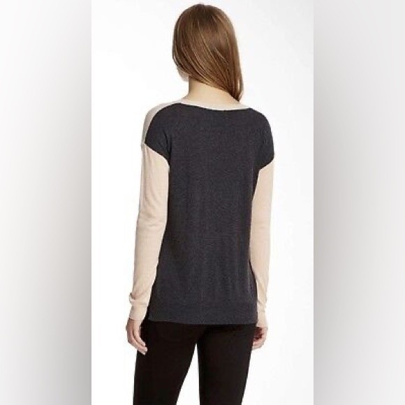 Rebecca Taylor Colorblock Crewneck Sweater Camel S - Picture 3 of 11